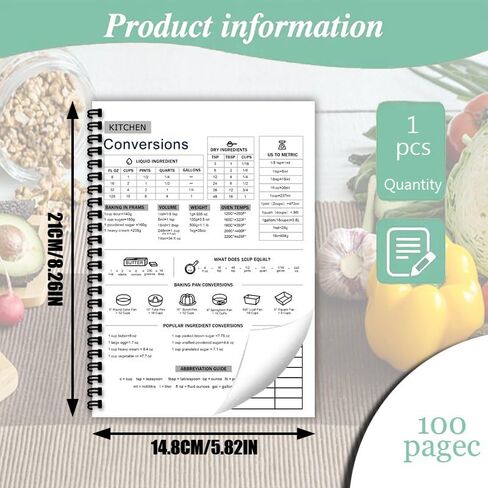 Recipe Notebook 5.8x 8.2 inch Spiral Recipe Book to Write in Your Own Recipes A5 Cook Books Blank Suitable for Personal Recipes and Meal Planning, Gift for Food Enthusiasts(100pages) ﻿ (G) in Saudi Arabia