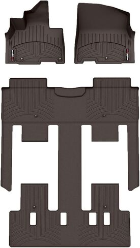 Weathertech Custom Fit FloorLiners for Kia Carnival, Carnival, Full Set (441672-1-4), Black in Saudi Arabia