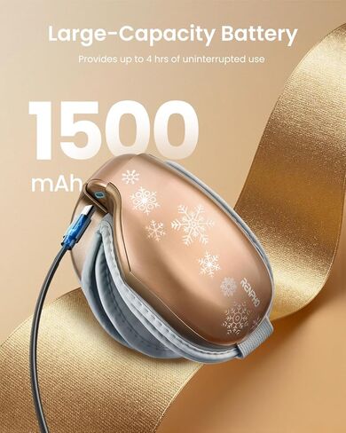 RENPHO Eye Massager with Heat, Heated Eye Mask for Migraines, Eye Care Machine, Migraine Relief, Face Massager to Relax, Eye Strain Dark Circles Eye Bags Dry Eye, Christmas Birthday Gift for Women Men in Kuwait