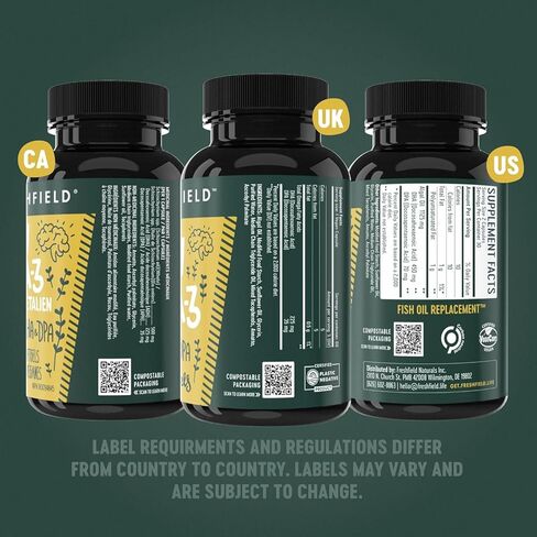 Ocean Saving Omega 3 - Fish Oil Replacement, High Levels of DHA per Capsule (440 mg), You Don't Need Fish Oil You Need Omega 3, Algae Oil, DHA, DPA. 60 Count in Saudi Arabia