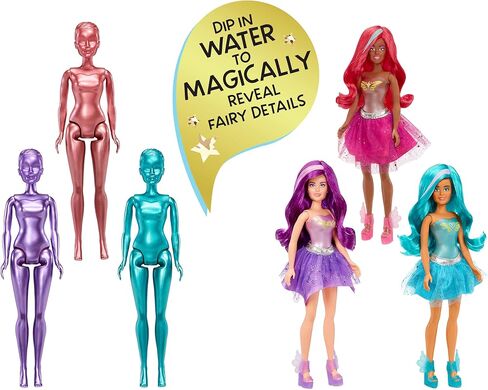 MGA Entertainment Dream Ella Color Change Surprise Fairies، دمية ياسمين الوردية الأنيقة مع أكثر من 7 مفاجآت بما في ذلك الزي، هدية تظاهر للعب في القلعة للأطفال، ألعاب للبنات والأولاد من عمر 3 4 5 سنوات فما فوق in Saudi Arabia