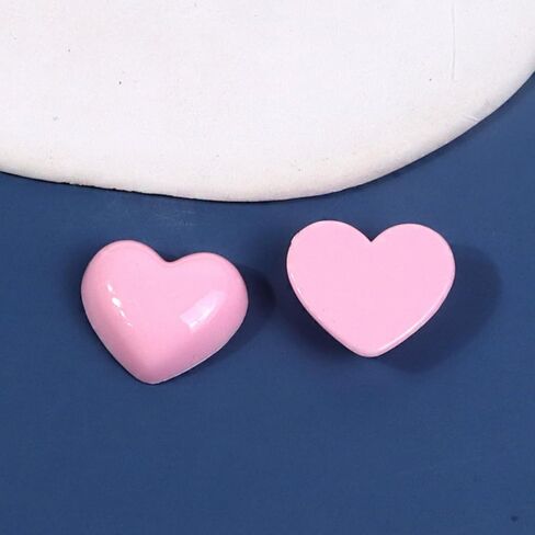 20pcs Red Acrylic Heart Patches,for Mobile Phone Cases, Photo Albums, Bags, Hats, Clothing, Gifts, Valentine's Day Decorative Accessories, Jewelry Making (red) in Saudi Arabia