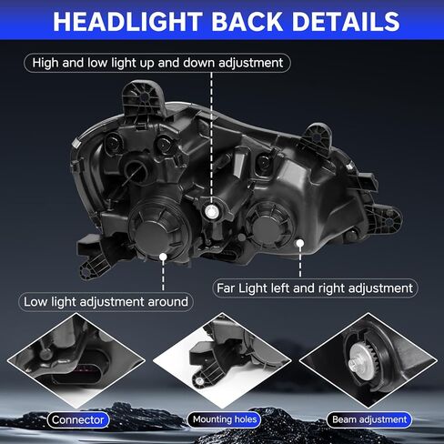 Yingtour Headlight Assembly Compatible with Kenworth T680 2013 2014 2015 2016 2017 2018 2019 2020 2021 Halogen Headlights Headlamps W/Bulbs (Left) in Saudi Arabia