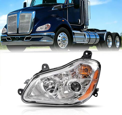 Yingtour Headlight Assembly Compatible with Kenworth T680 2013 2014 2015 2016 2017 2018 2019 2020 2021 Halogen Headlights Headlamps W/Bulbs (Left) in Saudi Arabia