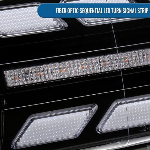 Ronnin - Fits 2007-2014 Toyota FJ Cruiser Projector Headlights LED Sequential Turn Signals + Animated Startup Effect Lamps Assembly Pair | Black in Saudi Arabia