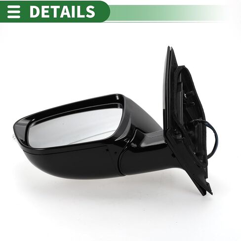 Motoforti Left Driver Side Door Mirror Replacement Side View Mirror Assembly for Nissan Murano 2015-2020 White Power Mirror Adjustment Manual Folding in Saudi Arabia