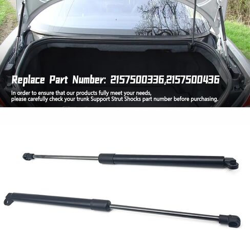 دعامات دعم صندوق السيارة مناسبة لسيارة Mercedes-Benz W215 CL500 CL55 CL600 CL65 2000-2006، استبدال صدمات دعامة رفع الباب الخلفي 2157500336 2157500436، حزمة من 2 in Saudi Arabia