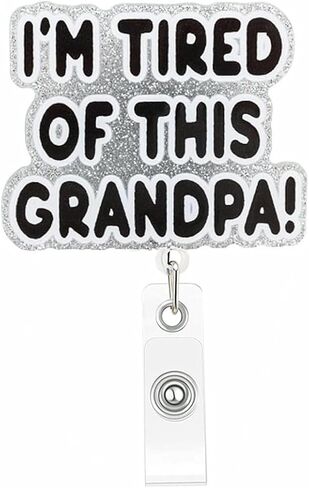 Funny Nurse Retractable Badge Reel with Leopard Print Bow Goose, ID Badge Holder Clip for Work, Decorative Name Tag Clips (Pink and Black) in Kuwait