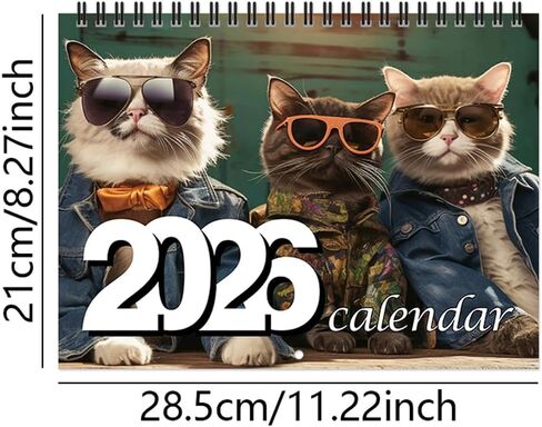 تقويم حائط 2026 - تقويم 2026، تقويم معلق لمدة 12 شهرًا 2026، يناير 2026 - ديسمبر 2026، تقويم حائط شهري 11 × 8.27 بوصة، تقويم حلزوني، كتلة كبيرة، ملاحظات، قائمة المهام، ورق سميك in Saudi Arabia