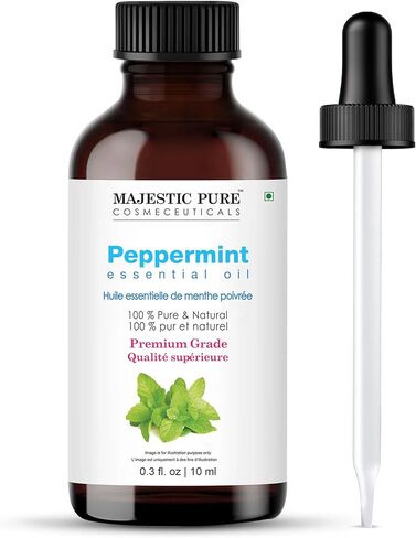 Majestic USDA Organic Lemongrass Essential Oil | 100% Organic Lemon Grass Oil | for Aromatherapy, Skin, Hair, Body, Massage, Diffuser, DIY Recipes| 0.33 fl oz in Kuwait