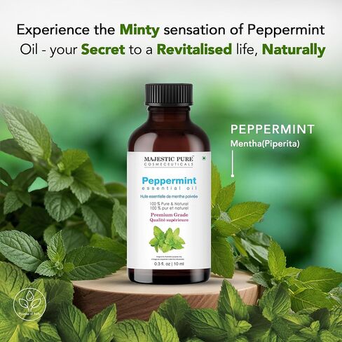 Majestic USDA Organic Lemongrass Essential Oil | 100% Organic Lemon Grass Oil | for Aromatherapy, Skin, Hair, Body, Massage, Diffuser, DIY Recipes| 0.33 fl oz in Kuwait