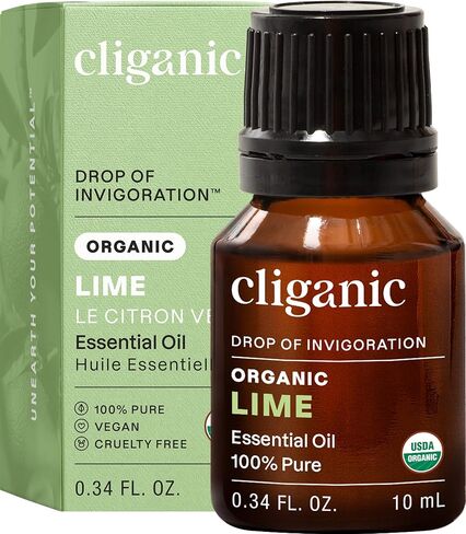 Cliganic USDA Organic Spearmint Essential Oil, 100% Pure Natural Undiluted, for Aromatherapy (10ml) | Non-GMO Verified in Kuwait