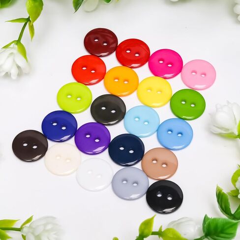 80pcs red Sewing Buttons, 3/4-inch 2 Hole Buttons for Clothes, Craft, Sewing & DIY in Saudi Arabia