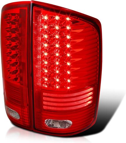 مصابيح خلفية LED من الكروم SPEC-D متوافقة مع 2002-2006 دودج رام 1500/2500/3500، مجموعة زوج يسار + يمين in Saudi Arabia