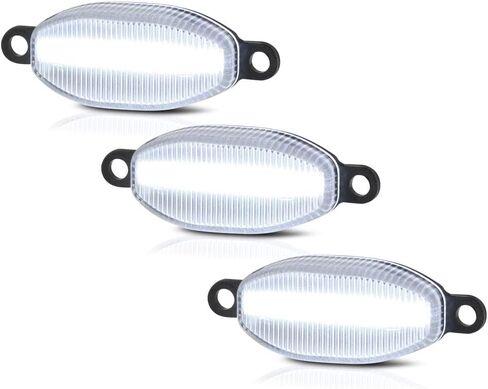 VIPMOTOZ [العنبر LED والعدسة المدخنة] لشاحنة Ford F150 SVT Raptor Pickup 2010-2014 LED شريط أمامي للشبكة الأمامية بديل لمصباح الجري DRL، 3 قطع in Saudi Arabia