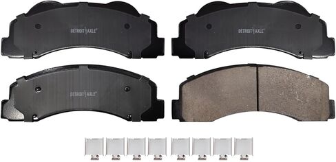 محور ديترويت - مجموعة الفرامل الأمامية لـ 2010-2011 Ford F-150، 2010-2021 Expedition Lincoln Navigator دوارات الفرامل المحفورة والمشقوقة، مساميك الفرامل مع أقواس استبدال وسادات الفرامل السيراميكية in Saudi Arabia