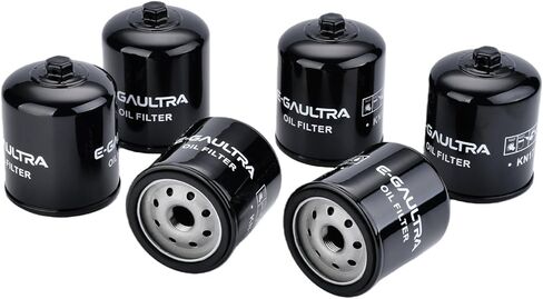 KN171B Motorcycle Oil Filter (6-Piece), Compatible With Harley Davidson Softail/Dyna/Sportster/Touring Series Motorcycles, Fit for Fat Boy/Street Bob/Electra Glide/Road Glide/Road King/etc in Saudi Arabia