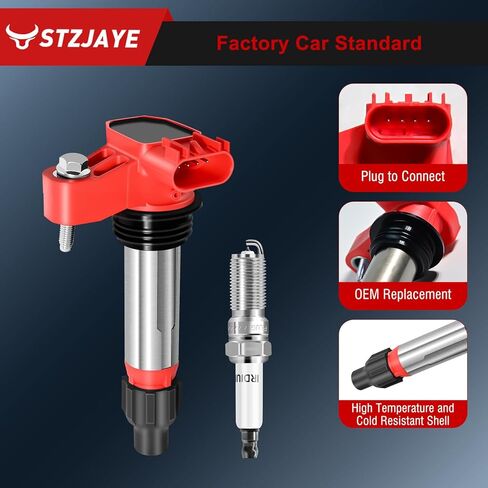 UF569 Ignition Coils 41-109 Iridium Spark Plug Set of 6 Pack Compatible with Buick Allure 2010,for 2008-2016 Enclave,for Cadillac CTS 2010-2013,for Chevy Impala 2013-2017 in Saudi Arabia