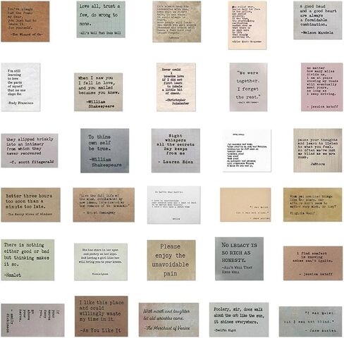 60pcs Retro Quotes and Motivational Stickers Come in Soft and Diverse Colors, with Elegant Visual Effects, Suitable for Decorating Or Collecting Stickers in Saudi Arabia