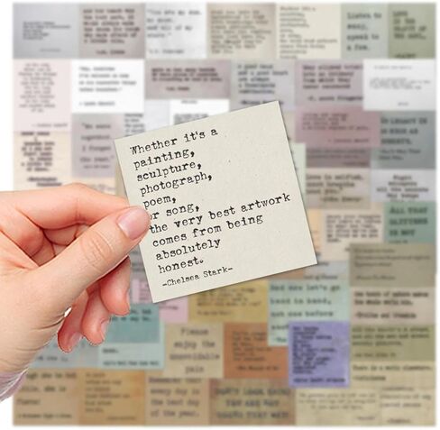60pcs Retro Quotes and Motivational Stickers Come in Soft and Diverse Colors, with Elegant Visual Effects, Suitable for Decorating Or Collecting Stickers in Saudi Arabia