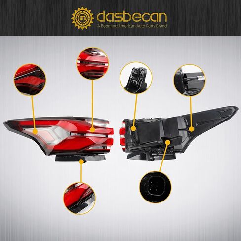 مجموعة مصابيح خلفية Dasbecan LED متوافقة مع 2022 2023 2024 تشيفي/شيفروليه ترافيرس مصباح خلفي الضوء الخلفي الجانب الأيسر للسائق 86785340 2574100 in Saudi Arabia
