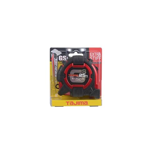 TAJIMA Tape Measure - 25 ft / 7.5 m x 1-1/16 inch GS-Lock Measuring Tape with Dual Metric/Standard Scale & Acrylic Coated Blade - GS-25/7.5MBW in Saudi Arabia