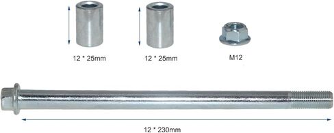 12mm 9" (230mm) Front Rear Wheel Axle with Spacer for Honda CRF50 XR50 Chinese 70cc 90cc 110cc 125cc 140cc 150cc 160cc Pit Dirt Bike in Saudi Arabia