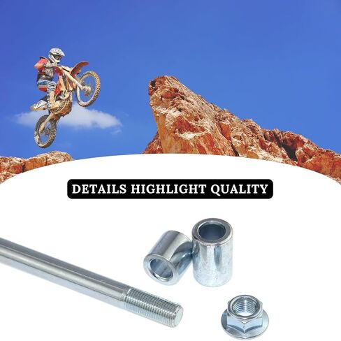 12mm 9" (230mm) Front Rear Wheel Axle with Spacer for Honda CRF50 XR50 Chinese 70cc 90cc 110cc 125cc 140cc 150cc 160cc Pit Dirt Bike in Saudi Arabia