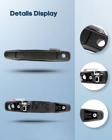 ECCPP Exterior Door Handle 2007-2014 for Chevy for GMC Pickup Truck Outer Replacement Front Driver Left Door Handle 1pc Black 15915106 in Saudi Arabia