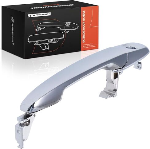 A-Premium Front Left Driver Side Exterior Door Handle with Keyhole Compatible with Ford Edge 2008-2010, Flex 2009-2012 & Lincoln MKX 2008-2010, Chrome, Replace# BK735-7198 in Saudi Arabia