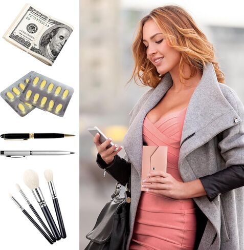 Pink Cash Envelope Wallet, Pu Leather Reusable Cash Stuffing Wallet for Men and Women, Budgeting, Billing(Pink) in Kuwait