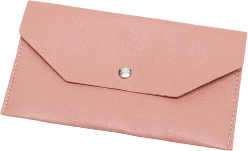 Pink Cash Envelope Wallet, Pu Leather Reusable Cash Stuffing Wallet for Men and Women, Budgeting, Billing(Pink) in Kuwait