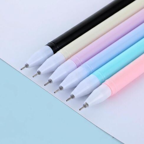 Teaaha 12pcs 0.5mm Kawaii القط أقلام الحبر الأسود لطيف الحيوان هلام القلم القطط نمط أقلام الرصاص، هريرة قرطاسية لوازم غرامة نقطة الكرة أقلام لطيفة متعة تحت عنوان الهدايا لمحبي القطط النساء استخدام المكتب in Saudi Arabia