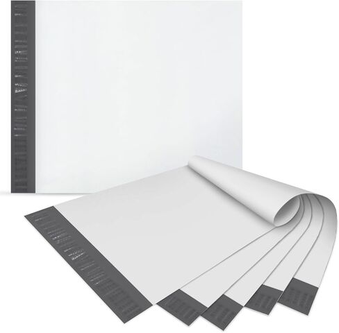 Fosmon 14.5x19 (50 حزمة) أكياس بريد بولي كبيرة، ذاتية الغلق مقاومة للتمزق ومضادة للماء ومضادة للماء ومغلفات شحن قوية للملابس وموردي الأعمال in Saudi Arabia