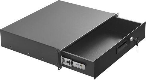 2U Rack Mount Drawer Server Cabinet Case with Protection Foam for 19 Inch AV/Network/DJ Equipment Lockable Deep Drawer with Key in Saudi Arabia