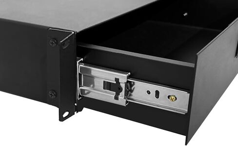 2U Rack Mount Drawer Server Cabinet Case with Protection Foam for 19 Inch AV/Network/DJ Equipment Lockable Deep Drawer with Key in Saudi Arabia