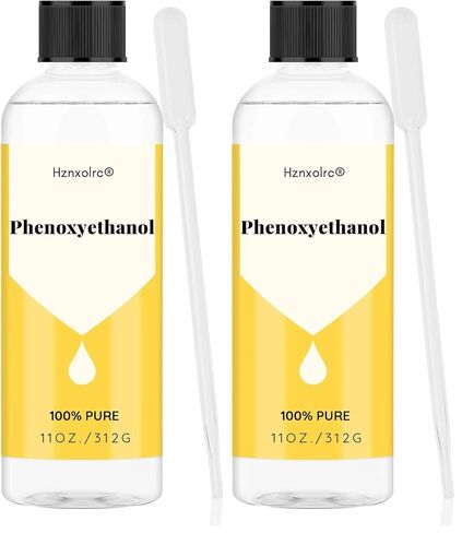 Hznxolrc 11oz Phenoxyethanol Preservative Liquid, Phenoxyethanol Suitable for Making Soap, Conditioners, Lotion, Creams and More, Premium Liquid Preservative, Cosmetic Grade in Kuwait