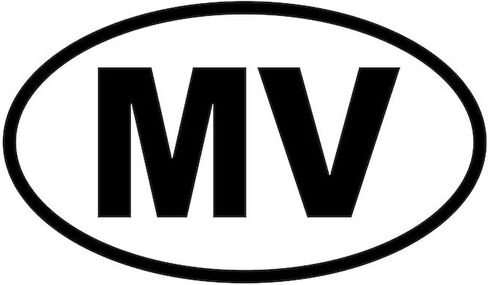 مغناطيس السيارة البيضاوي MV من CafePress Martha's Vineyard، مغناطيس ممتص الصدمات البيضاوي الأوروبي in Saudi Arabia