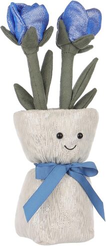 Apricot Lamb Rose Vase Plush Stuffed Flowers for Kids, Soft Cute Plushies Toys for Baby Girl and Boy, Fluffy Rose Vase Red 12 Inches in Saudi Arabia