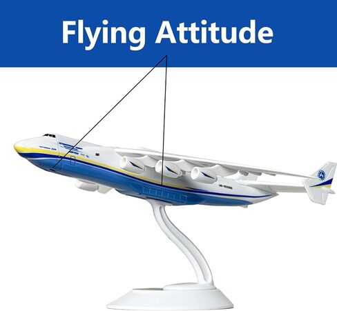 ترقية طائرة أنتونوف 225 النموذجية بمقياس 1/400، طائرة نقل بضائع معدنية طراز Diecast An225 مع أنف مفتوح للأعلى، مجموعة مثالية وهدية in Kuwait