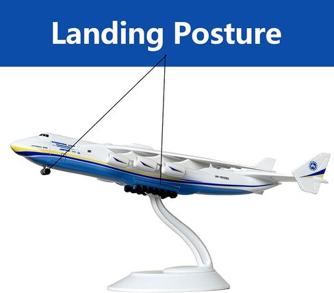 ترقية طائرة أنتونوف 225 النموذجية بمقياس 1/400، طائرة نقل بضائع معدنية طراز Diecast An225 مع أنف مفتوح للأعلى، مجموعة مثالية وهدية in Kuwait