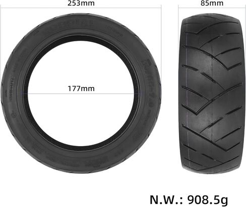 80/55-7.0 (10.5x3.0) إطار مطاطي مقاوم للانفجار وشفاء ذاتي بدون أنبوب بديل لـ Ninebot Segway P65 P65SE P65D Kick Scooter أجزاء عجلة إطارات سكوتر الكهربائية (غير ذاتية الختم) in Kuwait