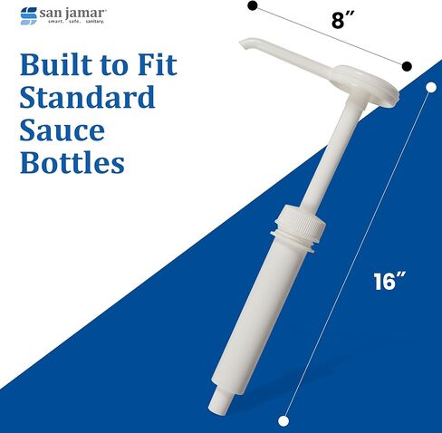 San Jamar P7310 Economy Condiment Syrup Pump w/ 5 Caps NSF in Saudi Arabia