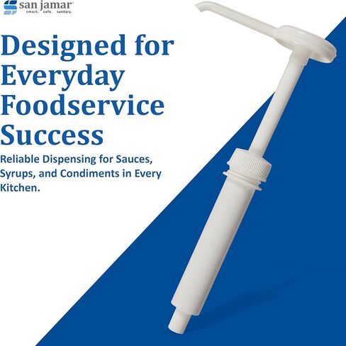 San Jamar P7310 Economy Condiment Syrup Pump w/ 5 Caps NSF in Saudi Arabia
