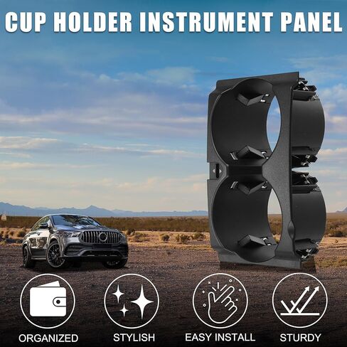 Cup Holder for Mercedes-Benz E350 Practical No.A2126800110 | Instrument Panel Drink Holder Black 1 Pcs in Saudi Arabia