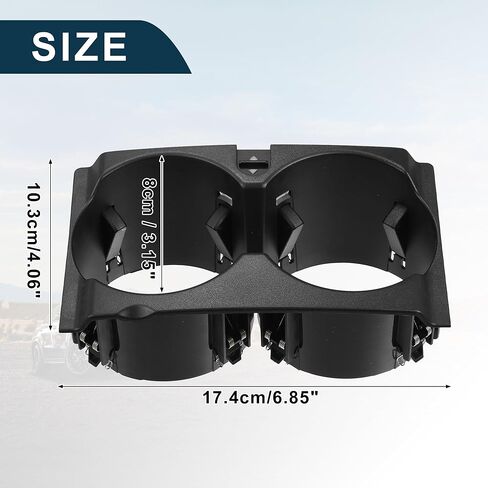 Cup Holder for Mercedes-Benz E350 Practical No.A2126800110 | Instrument Panel Drink Holder Black 1 Pcs in Saudi Arabia