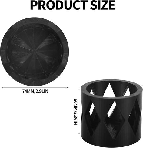 2pcs Car Cup Holder Insert for Slim Cans, 3in Universal Automotive Energy Drinks Holder Adapter Accessories Parts for 12oz Cans Secure Fit & Anti-Rattle in Saudi Arabia