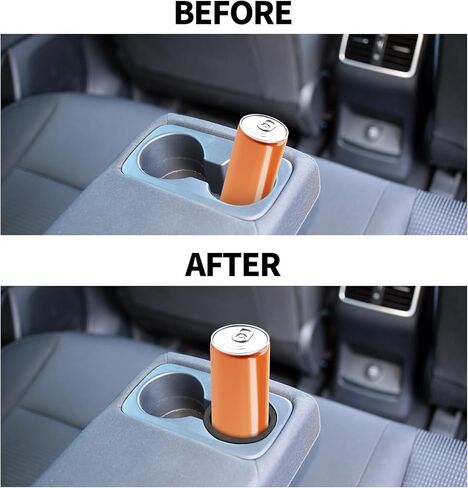 2pcs Car Cup Holder Insert for Slim Cans, 3in Universal Automotive Energy Drinks Holder Adapter Accessories Parts for 12oz Cans Secure Fit & Anti-Rattle in Saudi Arabia