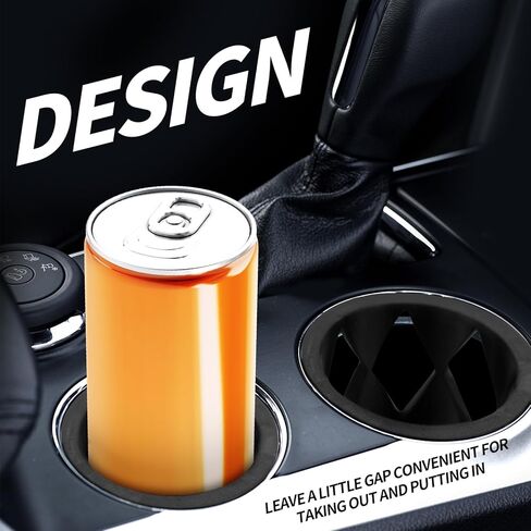 2pcs Car Cup Holder Insert for Slim Cans, 3in Universal Automotive Energy Drinks Holder Adapter Accessories Parts for 12oz Cans Secure Fit & Anti-Rattle in Saudi Arabia