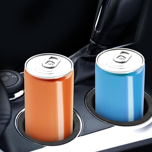 2pcs Car Cup Holder Insert for Slim Cans, 3in Universal Automotive Energy Drinks Holder Adapter Accessories Parts for 12oz Cans Secure Fit & Anti-Rattle in Saudi Arabia